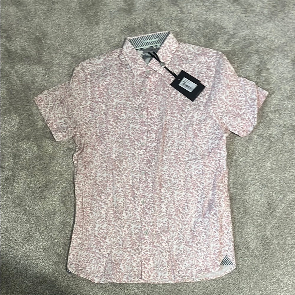 Ted Baker London Krosa Slim Fit Short Sleeve Button-Up Shirt